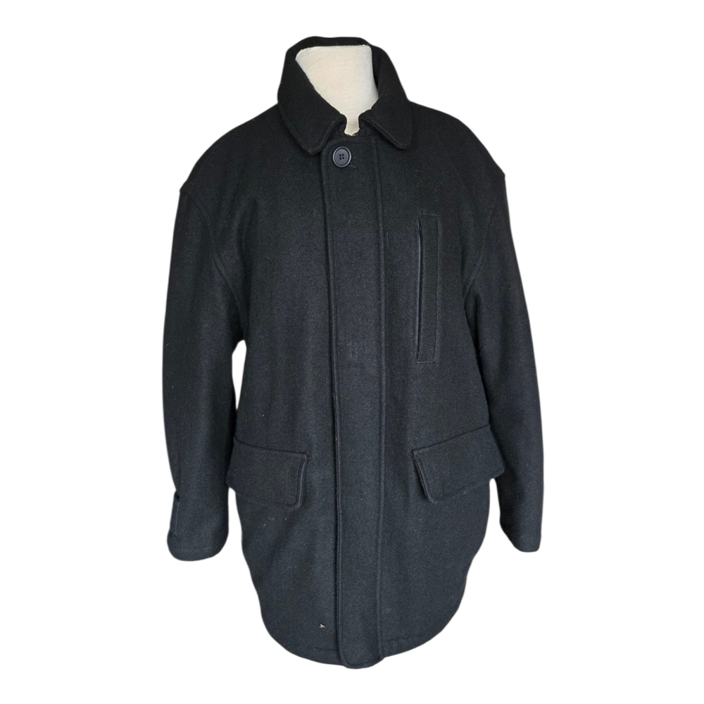 Weatherproof Men's Black Wool Coat Sz S